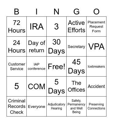 Bingo Card