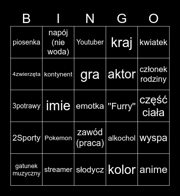 Infinity Craft Bingooooo Bingo Card