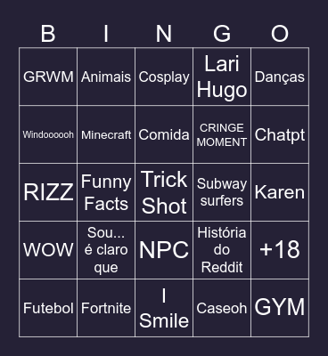 GODMOTA BINGO Card