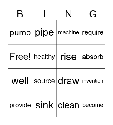 2nd Grade Unit 3: Part 2 Vocabulary Bingo Card