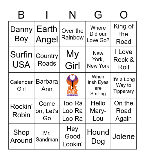 March Alive Inside Bingo Card