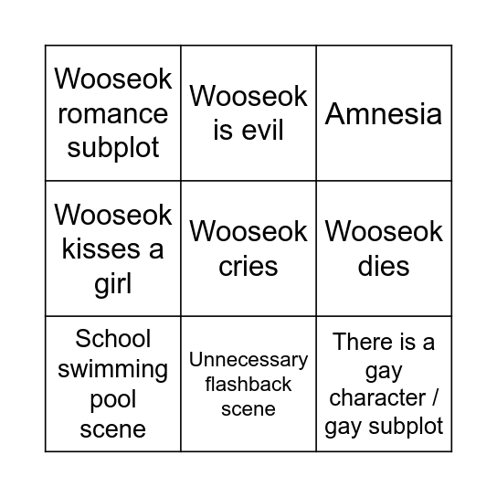 Night has come Bingo Card