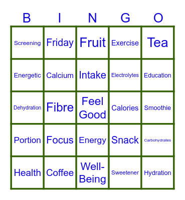 Feel Good Friday Bingo! Bingo Card