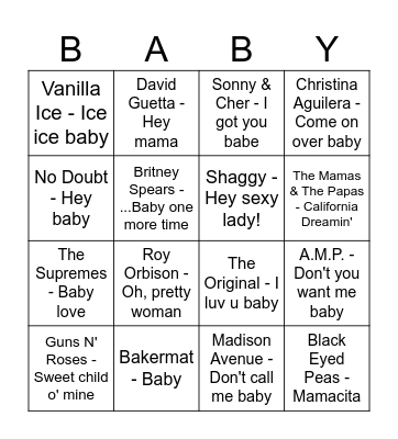 Babyfeestje Hofstra-Keuper Bingo Card