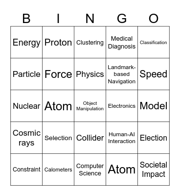 AI Bingo Card