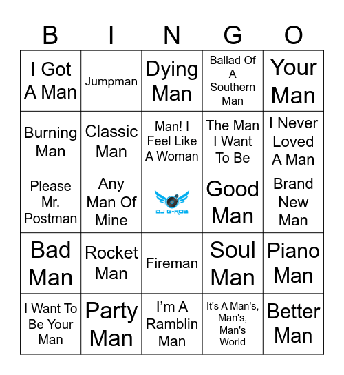 MAN! Bingo Card