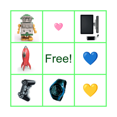 My things! Bingo Card