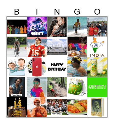 HAPPY BIRTHDAY GRUNTH Bingo Card