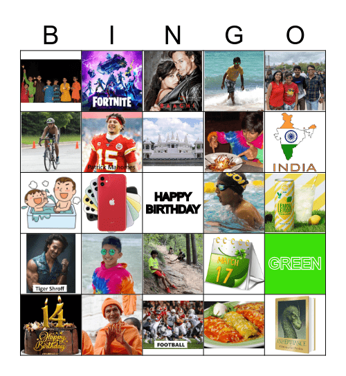 HAPPY BIRTHDAY GRUNTH Bingo Card