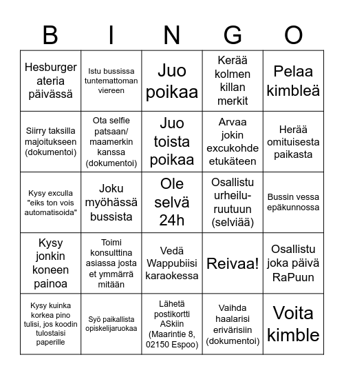 rrrRankkabingo'24 Bingo Card
