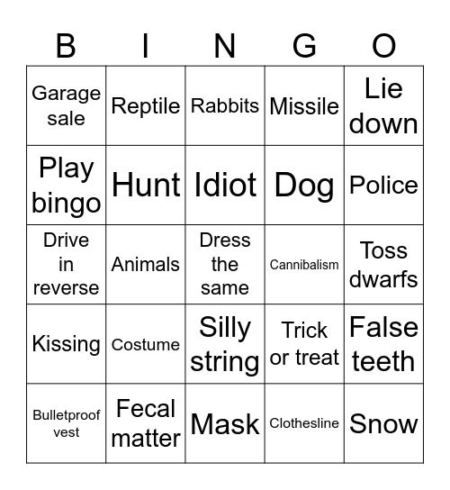 Strange State Laws 6 Bingo Card