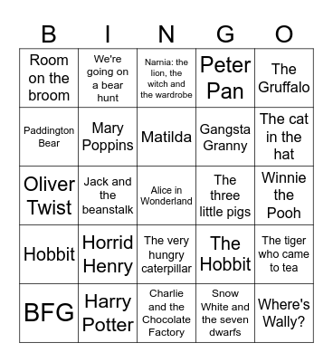 World Book Day Bingo! Bingo Card