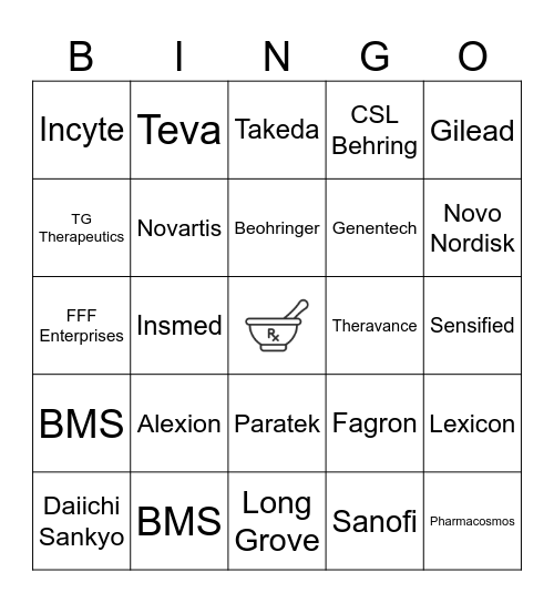 DVSHP Night with Industry Bingo Card