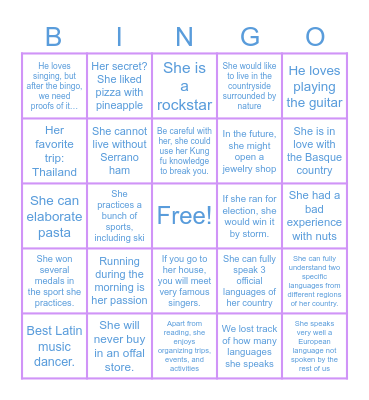 Antlia Bingo Card