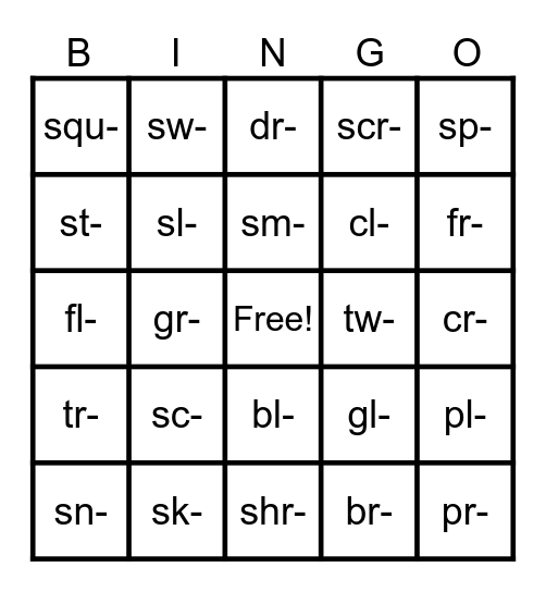 OG BINGO Card