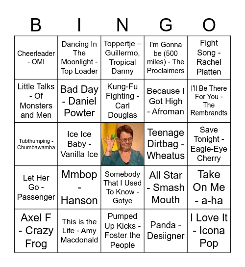 Ledig Erf Muziek Bingo Ronde 4 Bingo Card