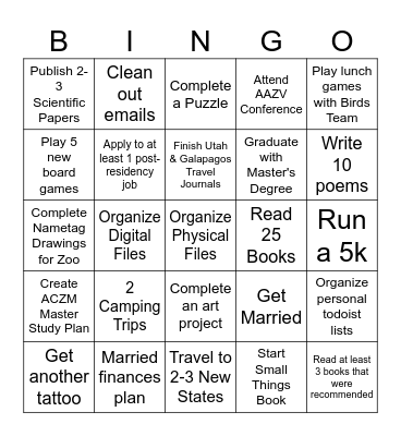 2024 Bingo Card