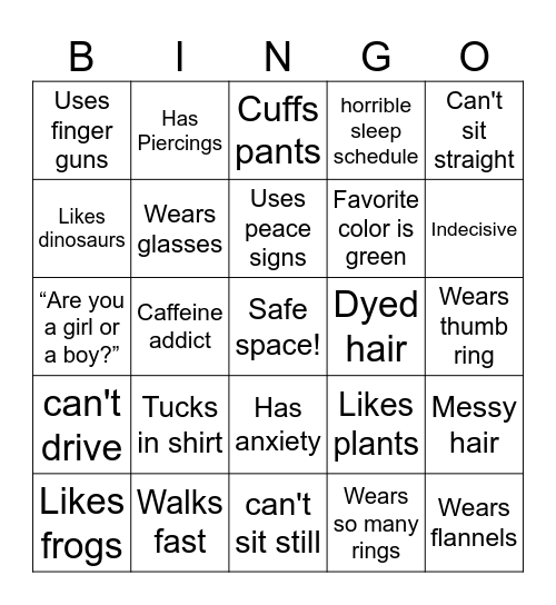 BINGAY Bingo Card