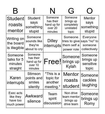 Plus Delta Bingo Card