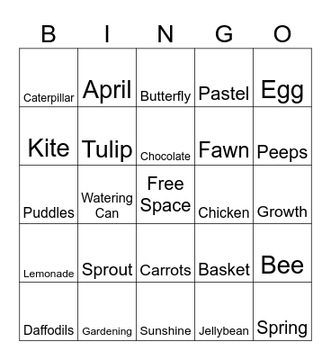 SPRING BINGO Card