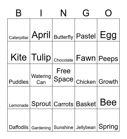 SPRING BINGO Card