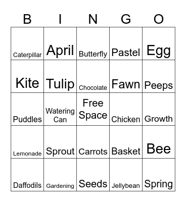 SPRING BINGO Card