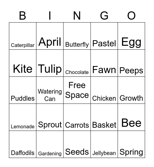 SPRING BINGO Card