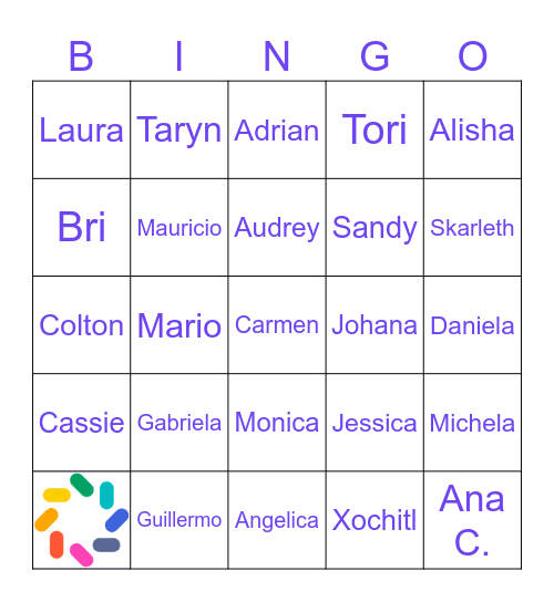 Coffee Chat Bingo Card