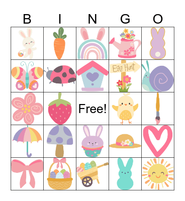 Easter Bingo Card