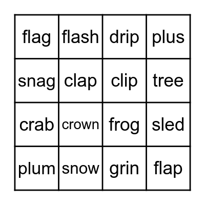 B I N G O WITH BLENDS Bingo Card