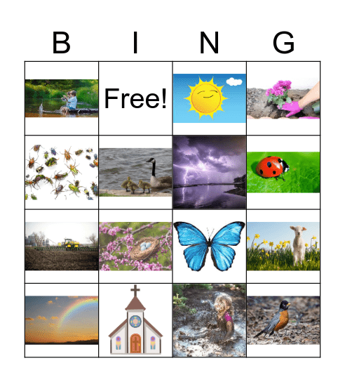 Spring Bingo Card