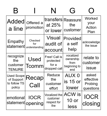 IOCR BINGO  Bingo Card