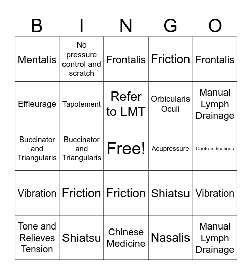 Ch. 9 Bingo Card