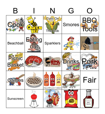 Barbecue Bingo Card