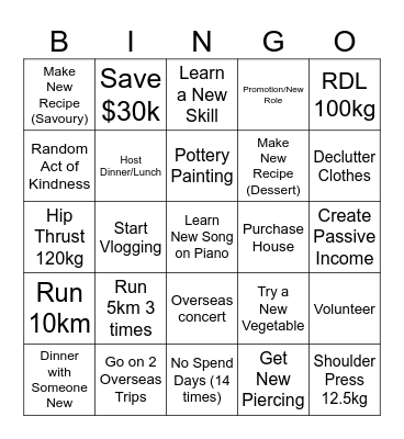 2024 GOALZ Bingo Card