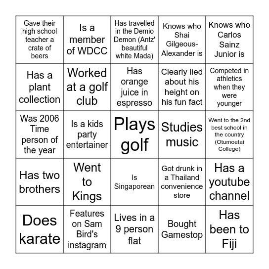 Find someone who... UAIC Edition! Bingo Card