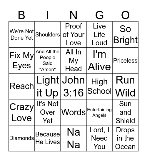 Lifest 2016 Saturday Bingo Card