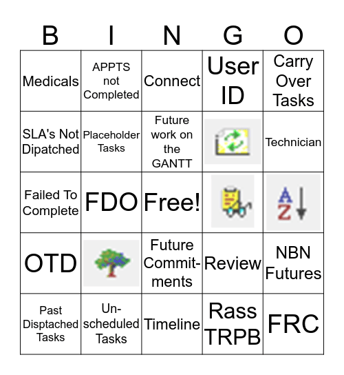 Shortcuts and Filters  Bingo Card