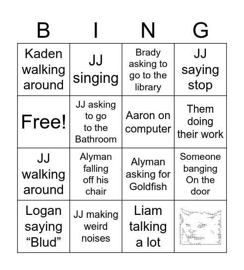 English Bingo V1.2 Bingo Card