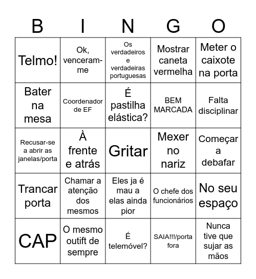 Delfina Bingo Card