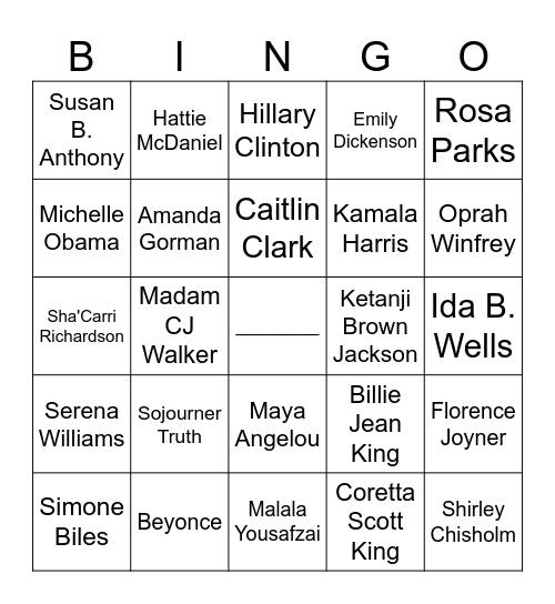 THE TRAILBLAZERS Bingo Card