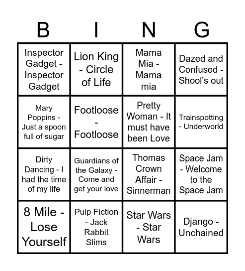COLEAD Music Bingo Card