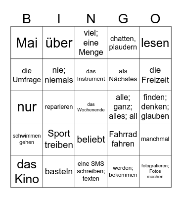 Unit 3 - p. 239 Bingo Card