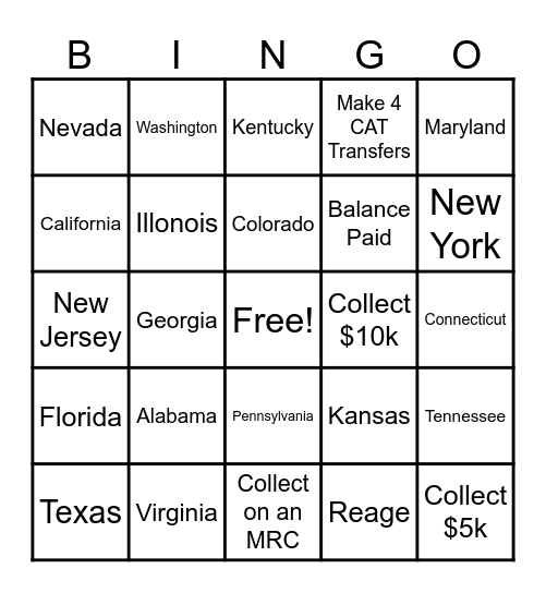 WolfPack BINGO Card