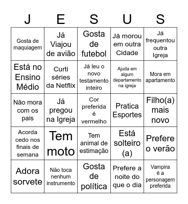 Intercâmbio PIBC x IBPP Bingo Card