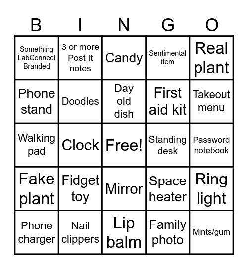 BINGO Card