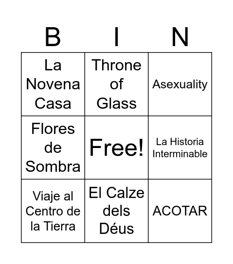 Marzo Bingo Card