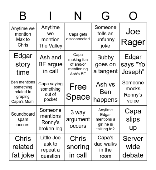Crystal Bingo Board Bingo Card