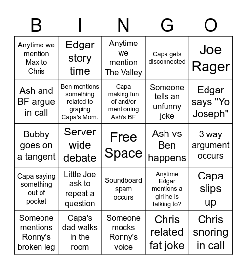 Crystal Bingo Board Bingo Card