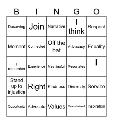 Meghan Markle Bullshit Bingo Card